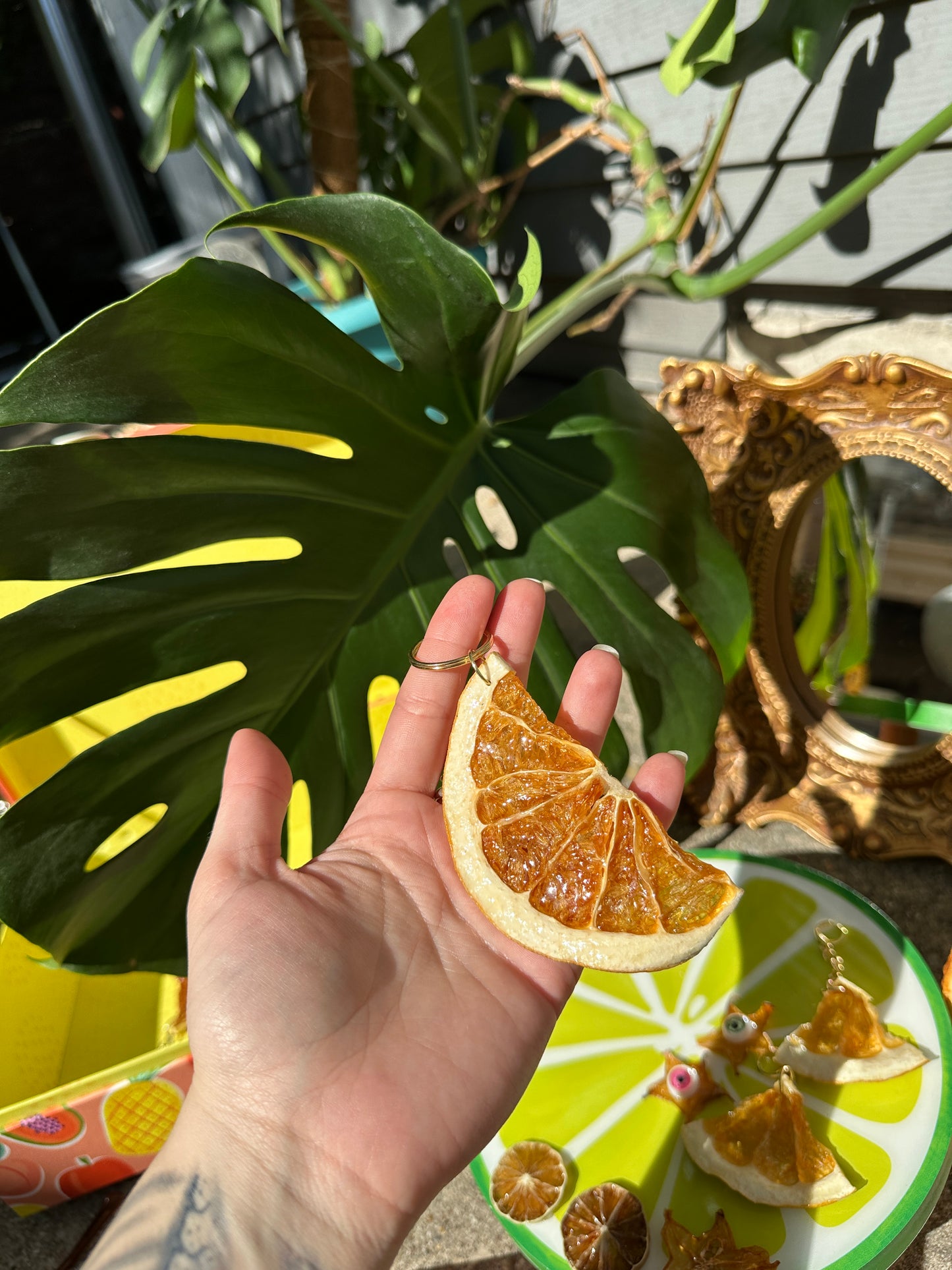 Grapefruit Keychain