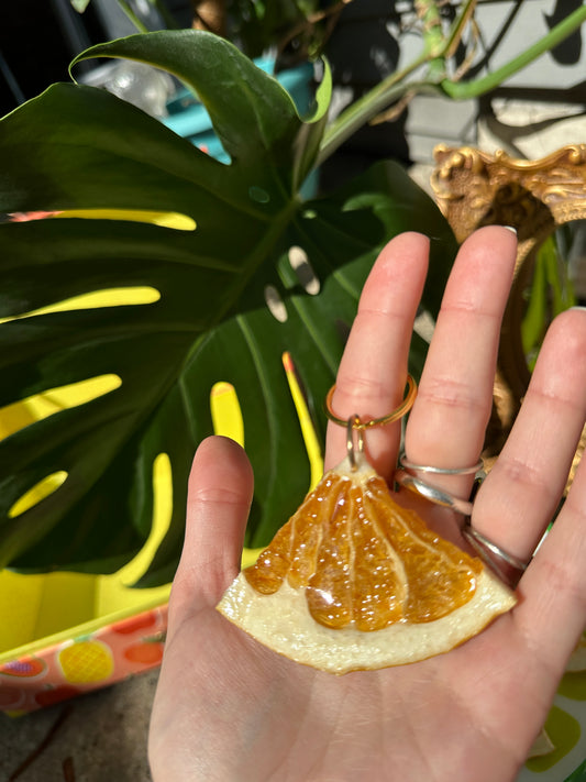 Pomelo Quarter Keychain