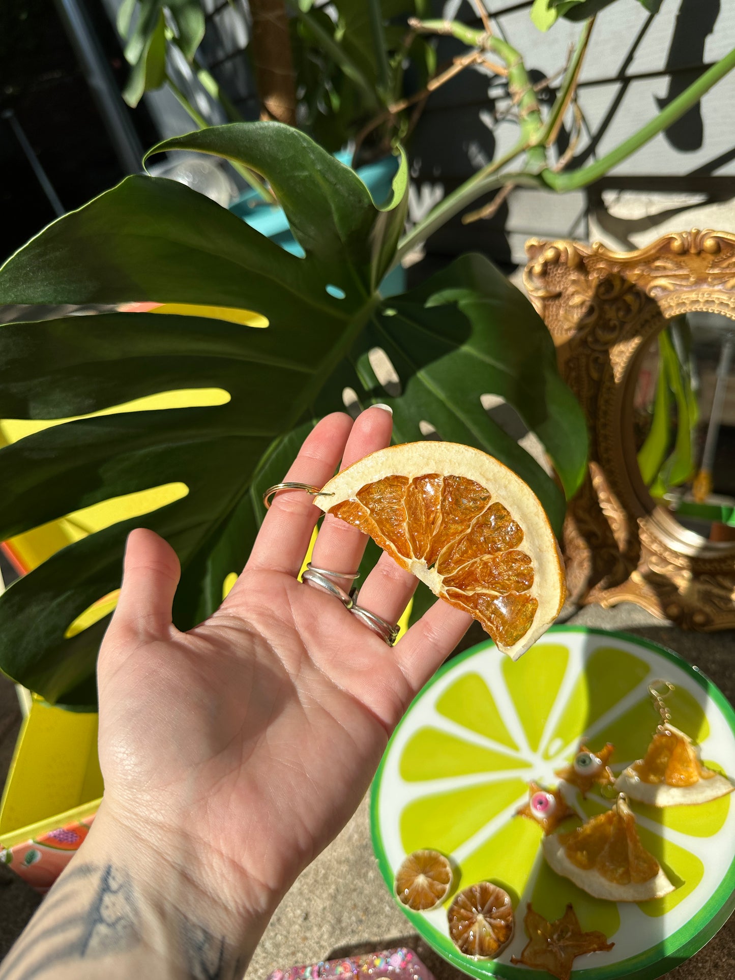 Grapefruit Keychain